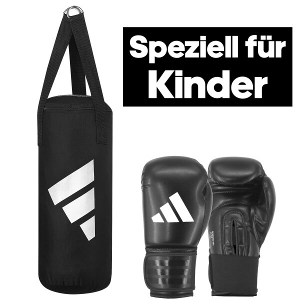 adidas Junior Boxing Set black/white 6oz