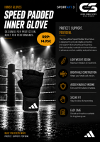 adidas Speed Padded Inner Glove black/black