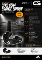 adidas Mouthguard OPRO Gen4 Bronze-Edition white