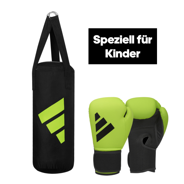 adidas Youth Boxing Kit 03 green/black 8oz