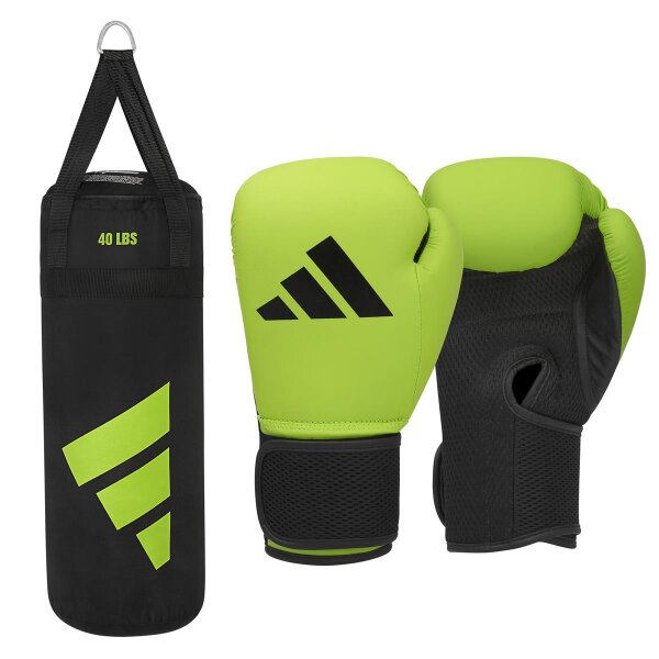adidas Youth Boxing Kit 04 green/black 10oz