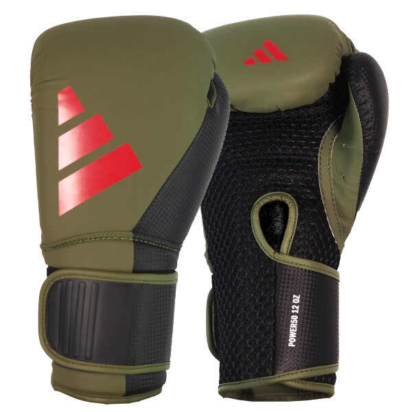 adidas Power 50 Training Gloves orbit green/red 10oz