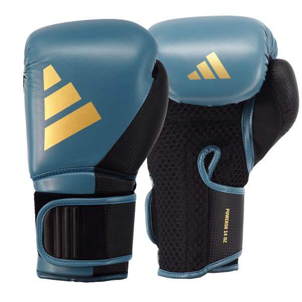 adidas Power 50 Training Gloves dusty petrol/gold
